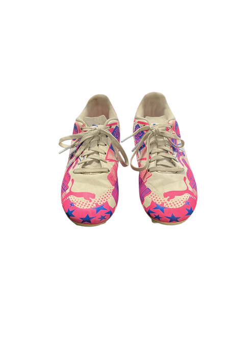 Vist Large View of Product Image Which is Used Puma Soccer Cleats Pink Junior 03