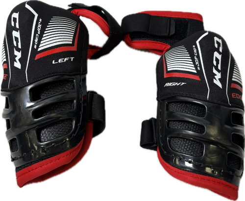 Vist Large View of Product Image Which is Used CCM JETSPEED JOP CAP Junior Elbow Pads SM