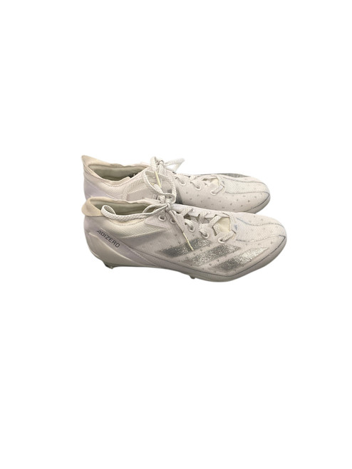 Vist Large View of Product Image Which is Used Adidas Adult FB Cleats White Senior 7.5