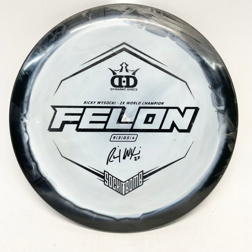 Vist Large View of Product Image Which is Used Dynamic Discs SOCKIBOMB FELON Disc Golf Driver Black 174g