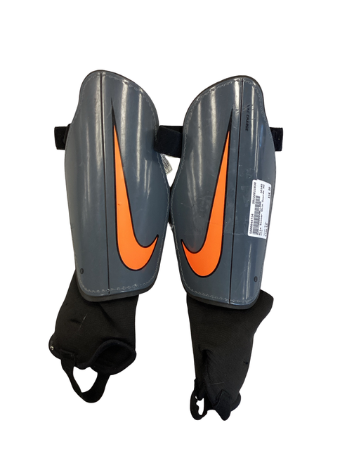 Vist Large View of Product Image Which is Used Nike Soccer Shin Guards Adult Grey LG