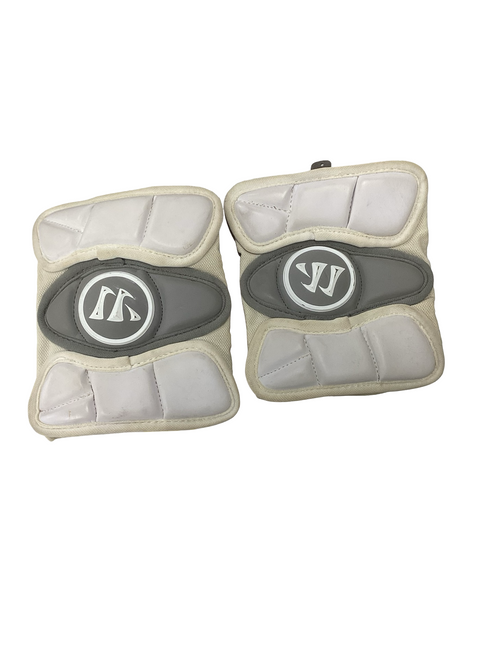 Vist Large View of Product Image Which is Used Warrior ARM PADS Lacrosse Arm Pads/Guards White Senior