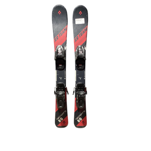Vist Large View of Product Image Which is Used Tecno Pro XR TEAM Boys DH Ski/Binding Red 80 cm