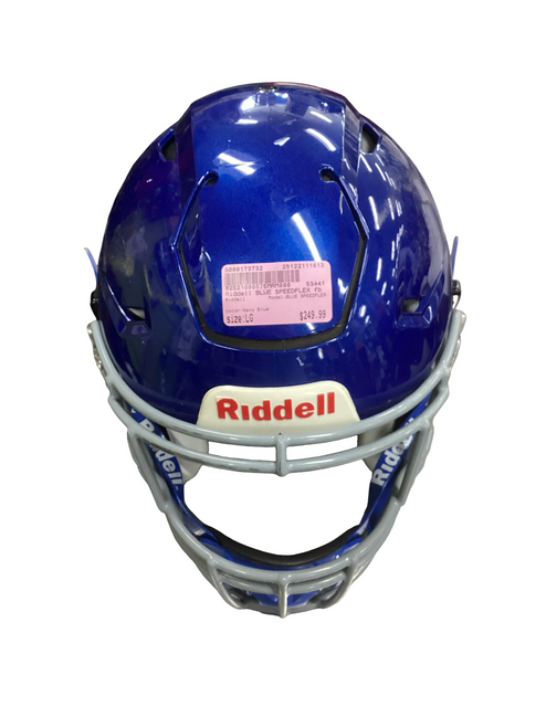 Vist Large View of Product Image Which is Used Riddell BLUE SPEEDFLEX FB Helmet Navy Blue LG