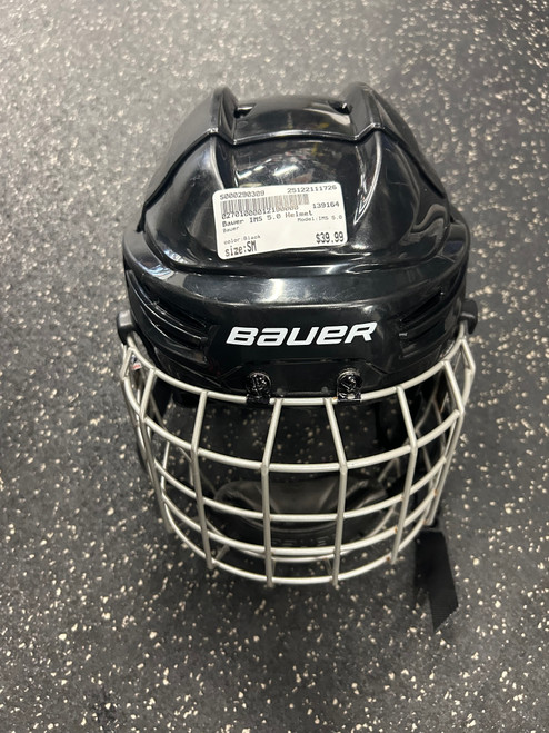 Vist Large View of Product Image Which is Used Bauer IMS 5.0 Helmet Cage Combo Black SM