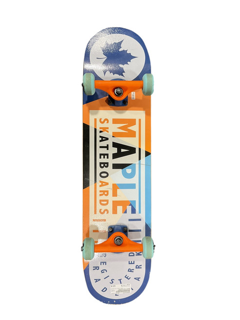 Vist Large View of Product Image Which is Used MAPLE SKATEBOARD Complete Skateboard Royal Blue 7 3/4"