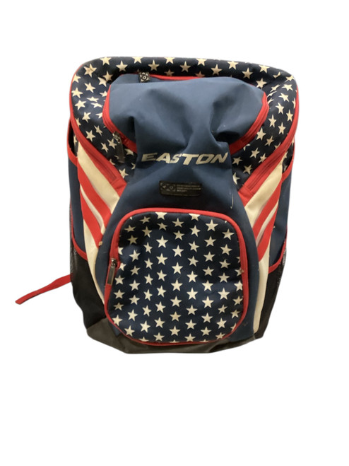 Vist Large View of Product Image Which is Used Easton USA PLAYER BACKPACK BB/SB Player Backpack White/Red/Navy
