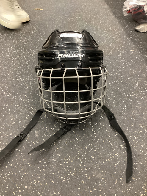 Vist Large View of Product Image Which is Used Bauer IMS 5.0 Helmet Cage Combo Black SM