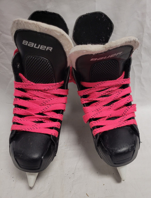 Vist Large View of Product Image Which is Used Bauer SUREME IMPACT Junior Hockey Skate Black Junior 01