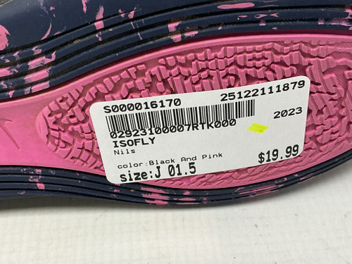 Vist Large View of Product Image Which is Used Nils Basketball Shoes Y Black And Pink Junior 01.5