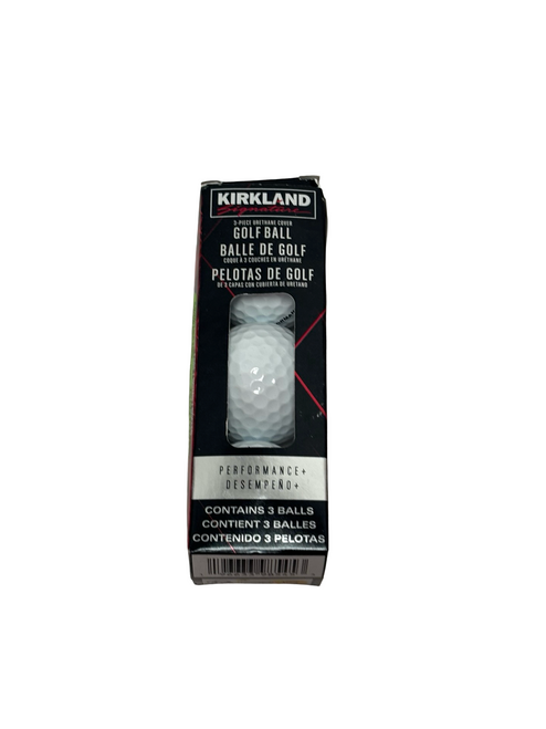 Vist Large View of Product Image Which is New Kirkland Signature GOLF BALLS 3 Ball - Golf Ball Sleeve