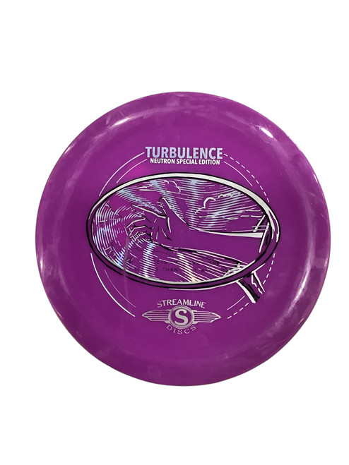 Vist Large View of Product Image Which is Used Streamline TURBULENCE Disc Golf Driver Purple 172g