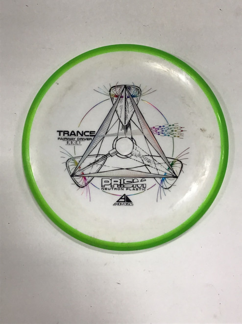 Vist Large View of Product Image Which is Used Axiom PRISM TRANCE Disc Golf Driver White 174g