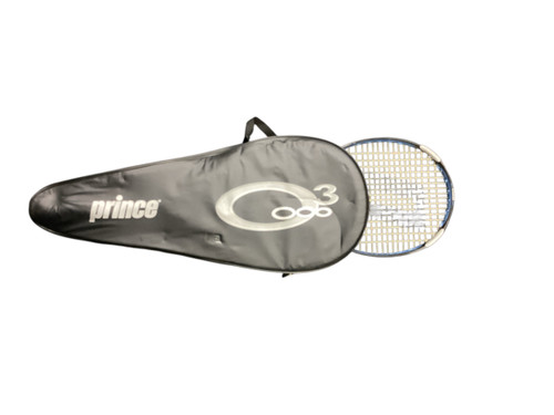 Vist Large View of Product Image Which is Used Prince 03 BLUE Adult Tennis Racquet Black 4"
