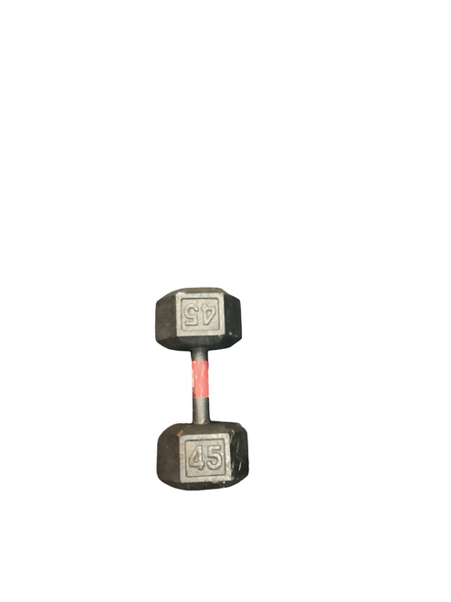 Vist Large View of Product Image Which is Used Hex Dumbbell (Each) 45 lb