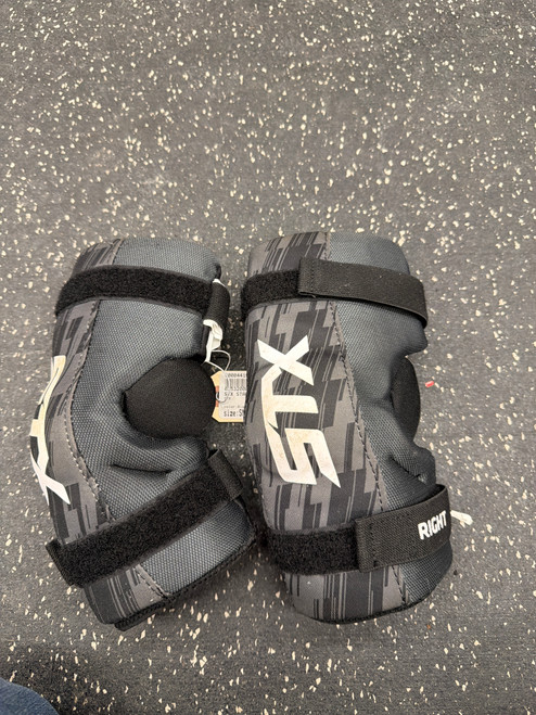 Vist Large View of Product Image Which is Used STX STALLION 75 Lacrosse Arm Pads/Guards Black SM