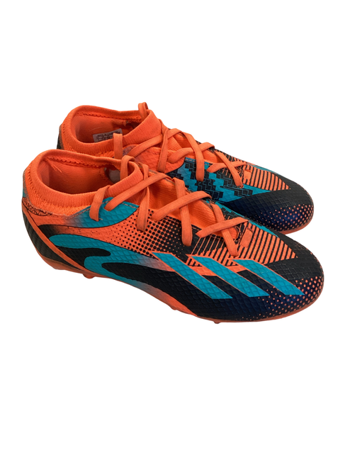 Vist Large View of Product Image Which is Used Soccer Cleats Orange Junior 01