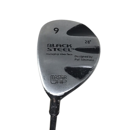 Vist Large View of Product Image Which is Used MasterGrip BLACK STEEL Mens Hybrid Club LH 9 Hybrid LEFT HANDED