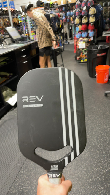 Vist Large View of Product Image Which is Used REV PLATNIUM Pickleball Racquet Black