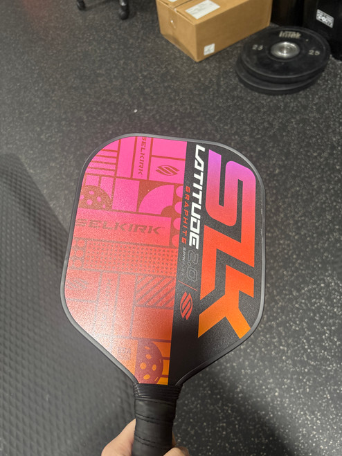 Vist Large View of Product Image Which is Used SLK LATITUDE 2.0 Pickleball Racquet Red