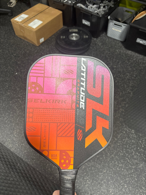 Vist Large View of Product Image Which is Used SLK LATITUDE 2.0 Pickleball Racquet Red