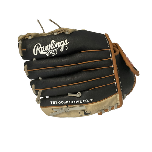 Vist Large View of Product Image Which is Used Rawlings PLAYMAKER SERIES BB/SB Glove RH Throw Black 11"