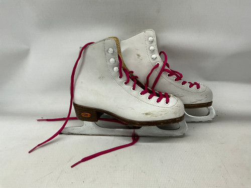Vist Large View of Product Image Which is Used Riedell FIGURE SKATES Girls Figure Skate White Junior 01