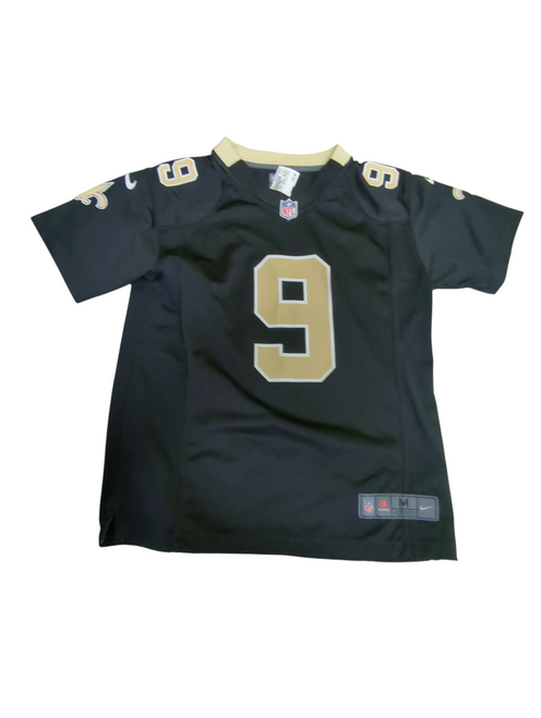 Vist Large View of Product Image Which is Used Nike NFL DREW BREES JERSEY FB Top Youth Black MD