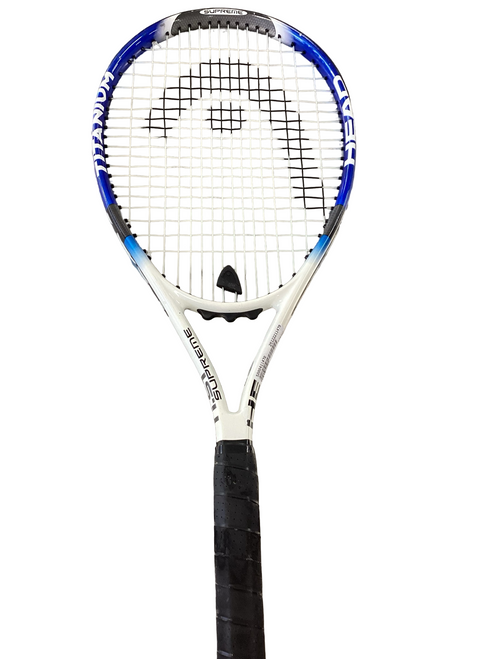 Vist Large View of Product Image Which is Used Head Racquet TI SI SUPREME Adult Tennis Racquet Royal Blue 4 3/8"