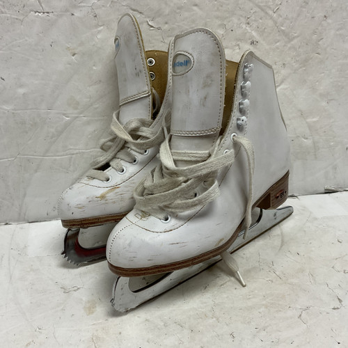 Vist Large View of Product Image Which is Used Riedell Girls Figure Skate White Junior 03