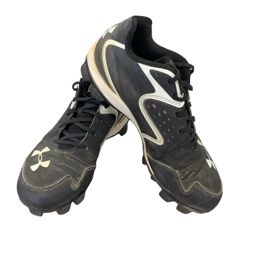 Vist Large View of Product Image Which is Used Under Armour BASEBAL CLEATS BB/SB Cleats Black Junior 05.5