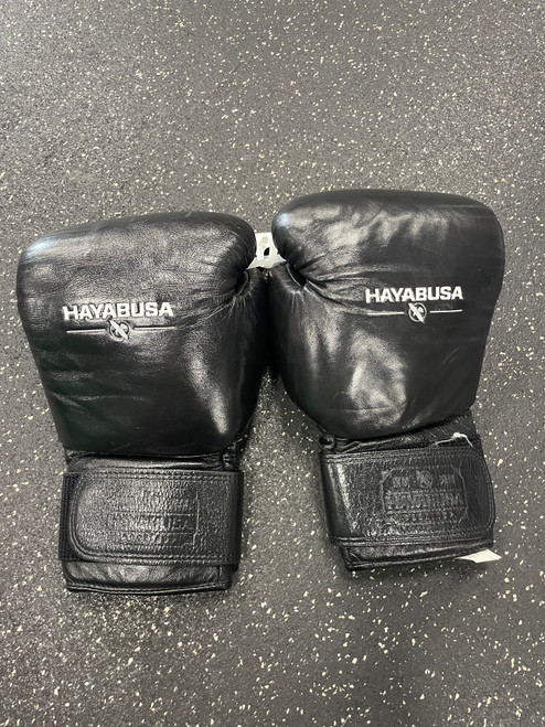 Vist Large View of Product Image Which is Used Hayabusa Boxing Gloves Black Senior