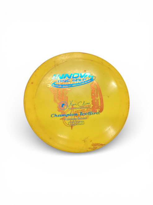 Vist Large View of Product Image Which is Used Innova TEE BIRD Disc Golf Driver Yellow