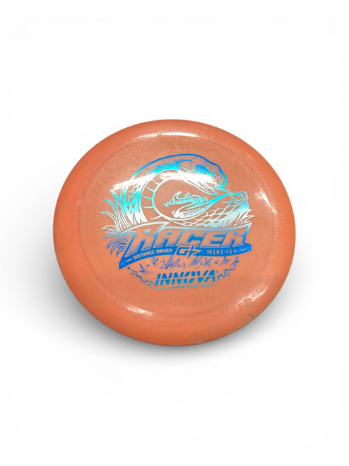 Vist Large View of Product Image Which is Used Innova RACER Disc Golf Driver Orange