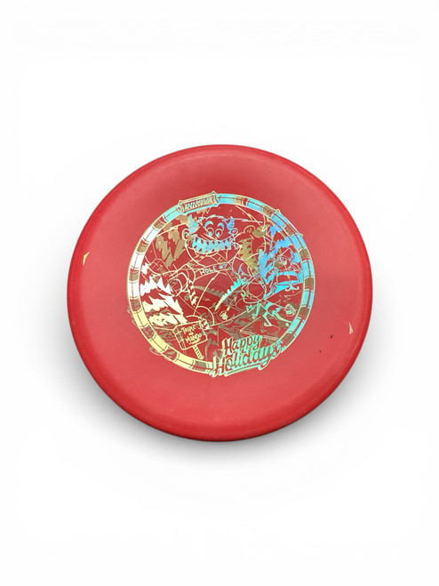 Vist Large View of Product Image Which is Used Innova DX INVADER Disc Golf Putter Red