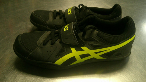 Vist Large View of Product Image Which is Used Asics THROWING Track & Field Cleats Adult Black Senior 8.5