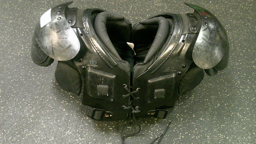 Vist Large View of Product Image Which is Used Champro SHOULDER PADS FB Shoulder Pads Black LG