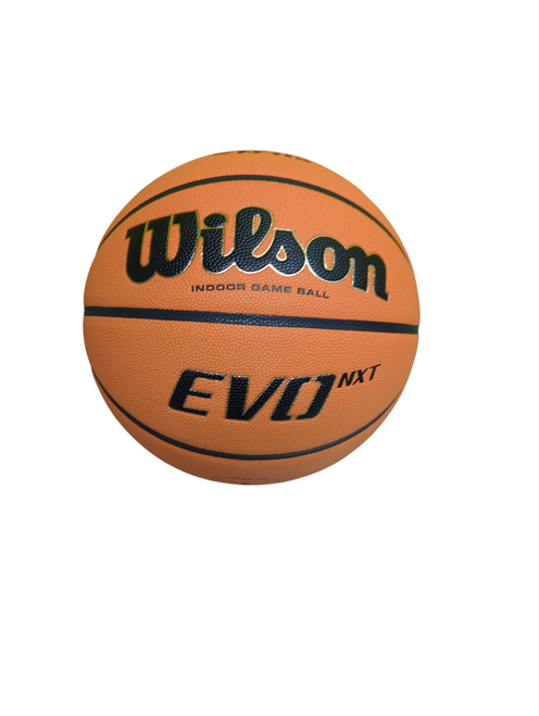 Vist Large View of Product Image Which is New Wilson EVO NXT Basketball Adult Indoor Orange 29 1/2"