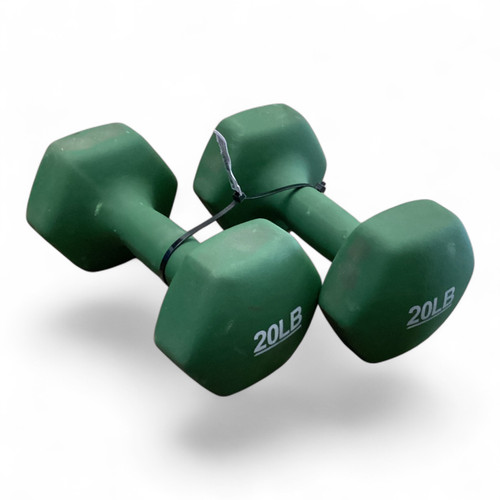 Vist Large View of Product Image Which is Hex Dumbbell 20 lb Pair