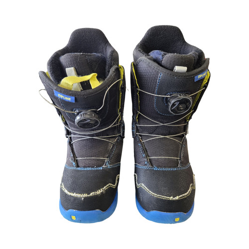 Vist Large View of Product Image Which is Used Burton ZIPLINE BOA Boys Snowboard Boots Black Junior 04