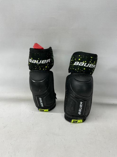 Vist Large View of Product Image Which is Used Bauer X VAPOR VELOCITY Youth Elbow Pads Black LG