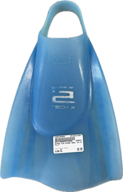 Vist Large View of Product Image Which is Used Hydro Underwater Fins Single Royal Blue XL