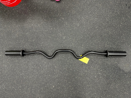 Vist Large View of Product Image Which is Used Exercise Olympic Curl Bar 48"
