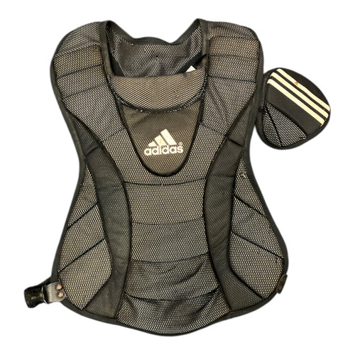 Vist Large View of Product Image Which is Used Adidas PRO SERIES 08/16 Catchers Chest Protector Black Intermed