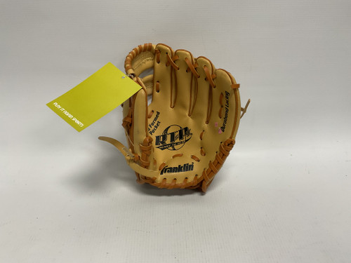Vist Large View of Product Image Which is Used Franklin BB/SB Glove RH Throw Brown 9 1/2"