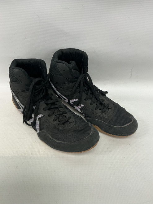Vist Large View of Product Image Which is Used Asics Wrestling Shoes Black Senior 7.5