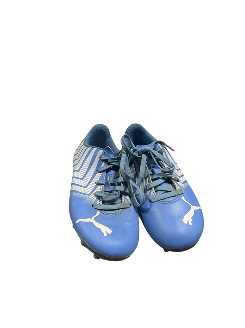 Vist Large View of Product Image Which is Used Puma Soccer Cleats Royal Blue Youth 12.0