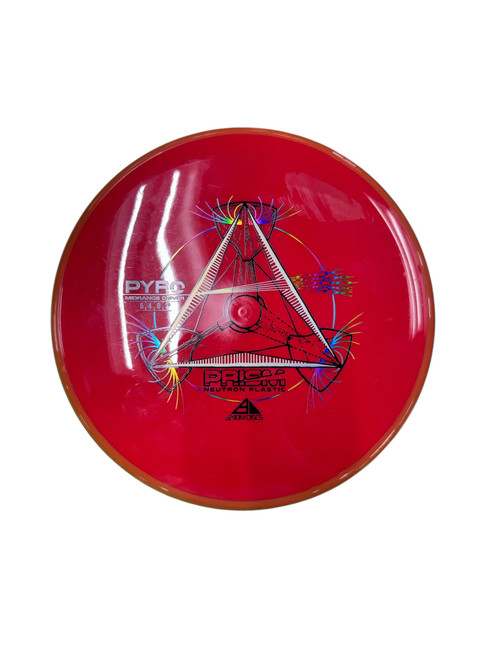 Vist Large View of Product Image Which is Used Axiom PYRO Disc Golf Mid Range Red