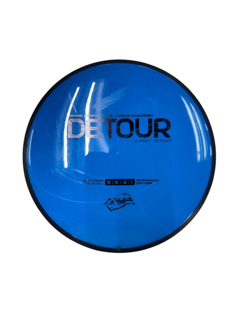 Vist Large View of Product Image Which is Used MVP DETOUR Disc Golf Mid Range Royal Blue