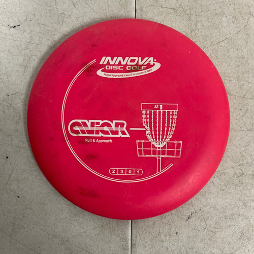 Vist Large View of Product Image Which is Used Innova DX AVIAR 148 Disc Golf Putter Red 150g